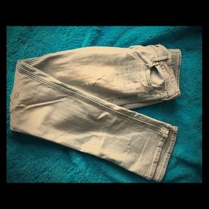 Hollister Light Blue Fashion Ripped Jeans.